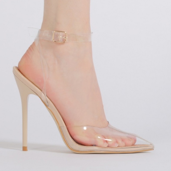 asos public desire clear heels